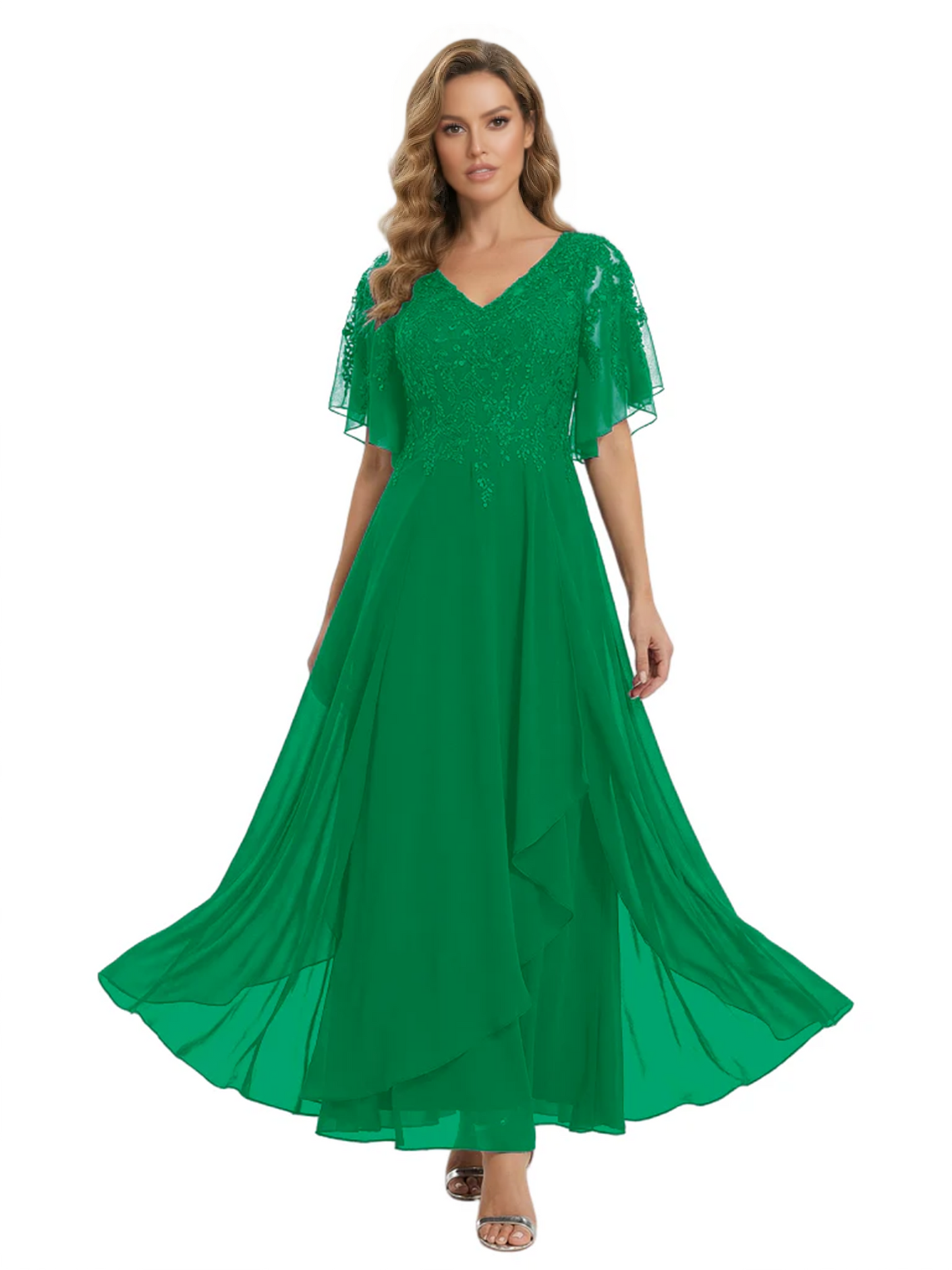 Bling Sequin Chiffon Mother of the Brides Dresses Wedding Party Gowns For Mom