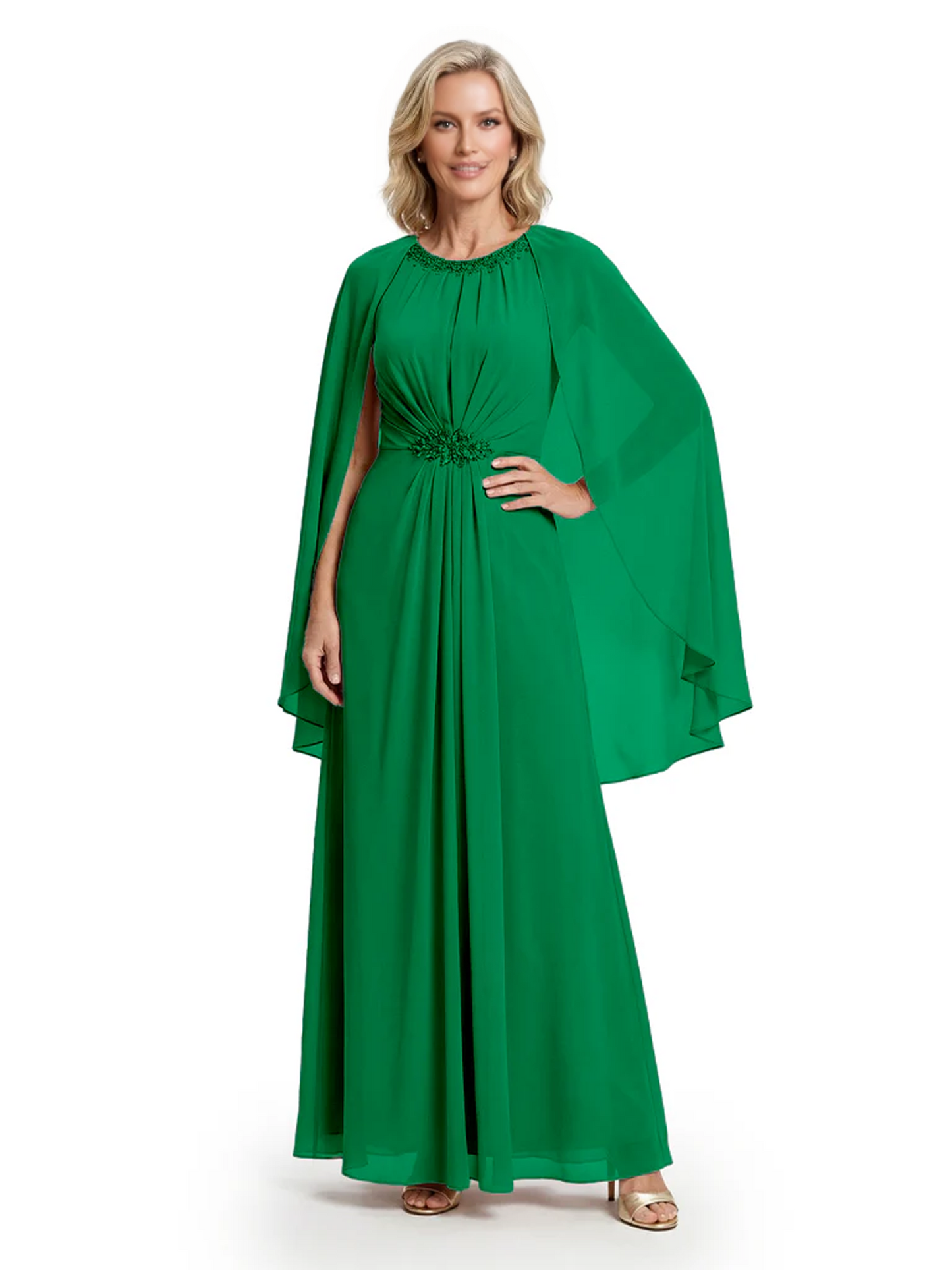 Floor Length Chiffon Mother of the Brides Dresses Wedding Party Gowns For Mom