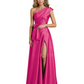 Wedding Mother of the Bride Dress One Shoulder and High Slit Formal Dresses