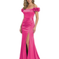 Elegant Mother of the Groom Dresses Mermaid Satin Formal Gown High Slit