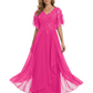 Bling Sequin Chiffon Mother of the Brides Dresses Wedding Party Gowns For Mom