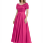 Luxury Formal Dress Sparkling Sequin Top Mother of Bride Dress Silk Satin A-Line Gowns