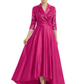 Elegant Mother of Bride Dress Evening Gowns Trending Styles with Lapel Collar 3/4 Sleeves