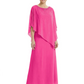 Elegant Mother of Bride Dresses Evening Gowns Trending 2026 Styles with Asymmetric Cape
