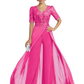 V-Neck Chiffon Mother of the Brides Jumpsuits Dresses Floor Length A-Line Lace