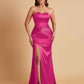 Sexy Soft Satin Mermaid Sweetheart Floor-Length Mermaid Bridesmaid Dresses