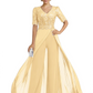 V-Neck Chiffon Mother of the Brides Jumpsuits Dresses Floor Length A-Line Lace