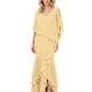 Chic Long A-Line Chiffon Mother of the Brides Dresses Sequin Mom Outfits