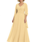 Luxury Formal Mother of Bride Dress Sparkling Sequin Top & Flowy Chiffon Skirt with Shawl