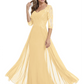 Luxury Burgundy Formal Dress Embroidered Lace Bodice Flowy Chiffon Gown 2026