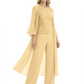 Elegant Pink 3-Piece Pant Set Trending 2026 Styles with Lace Wide-Leg Pants