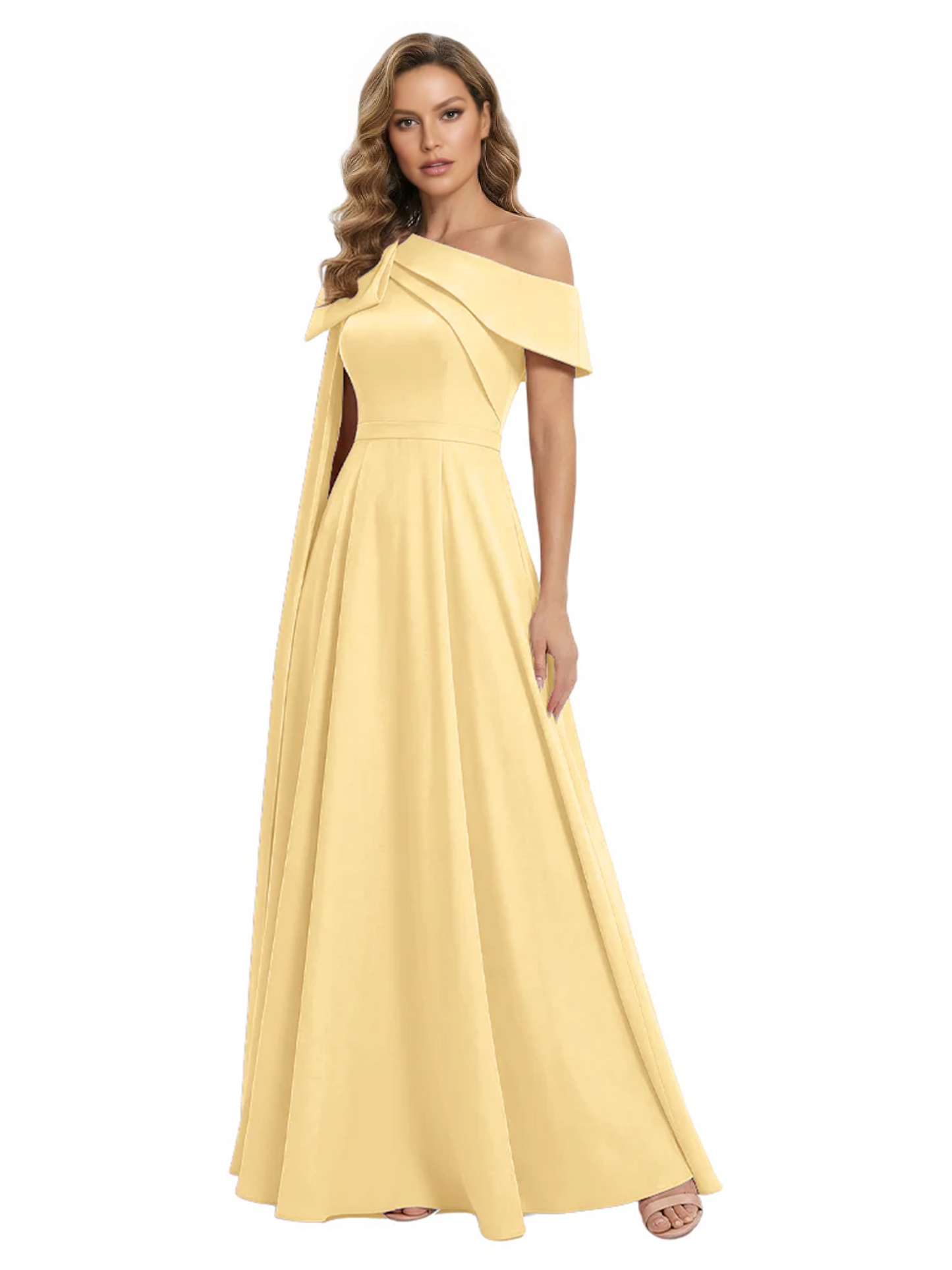 One Shoulder Elegant Mother of the Brides Dresses Mom Outfits Wedding Party