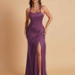 Gorgeous Square Criss Cross Soft Satin Side Slit Floor-Length Mermaid Bridesmaid Dresses