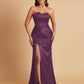 Sexy Soft Satin Mermaid Sweetheart Floor-Length Mermaid Bridesmaid Dresses