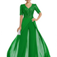 V-Neck Chiffon Mother of the Brides Jumpsuits Dresses Floor Length A-Line Lace
