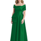 Formal Floor-Length Mother of the Bride Gown Sleeveless Satin Maxi Dress with Drape