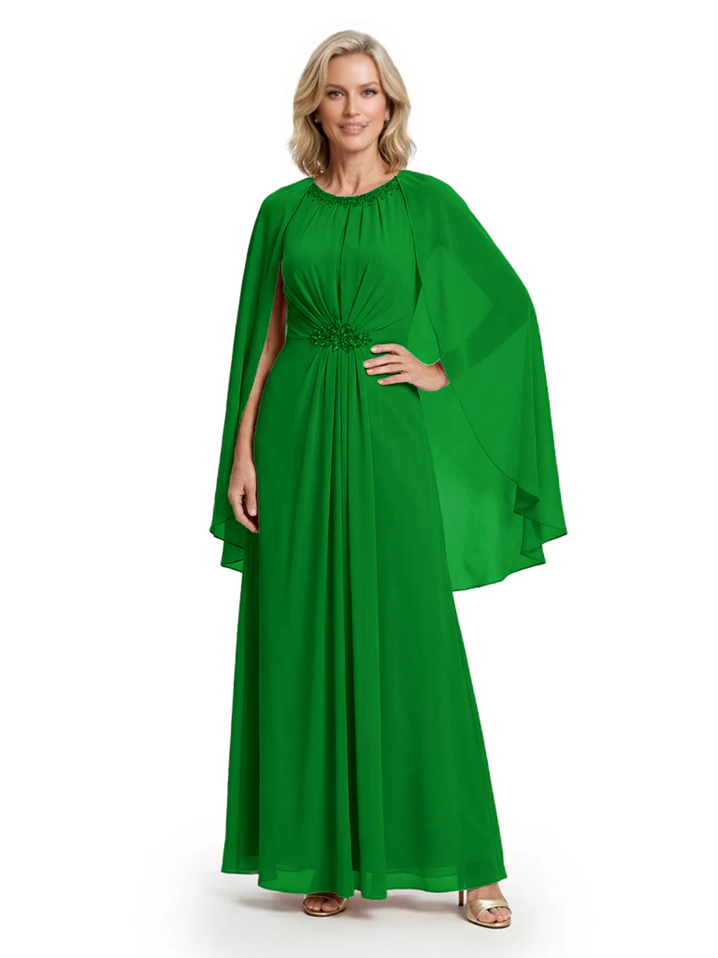 Floor Length Chiffon Mother of the Brides Dresses Wedding Party Gowns For Mom