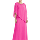 Elegant Mother of Bride Dresses Evening Gowns Trending 2026 Styles with Asymmetric Cape