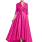 Elegant Mother of Bride Dress Evening Gowns Trending Styles with Lapel Collar 3/4 Sleeves