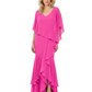 Chic Long A-Line Chiffon Mother of the Brides Dresses Sequin Mom Outfits