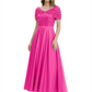 Luxury Formal Dress Sparkling Sequin Top Mother of Bride Dress Silk Satin A-Line Gowns