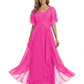 Bling Sequin Chiffon Mother of the Brides Dresses Wedding Party Gowns For Mom