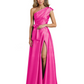 Wedding Mother of the Bride Dress One Shoulder and High Slit Formal Dresses