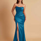 Sexy Soft Satin Mermaid Side Slit Floor-Length Mermaid Bridesmaid Dresses