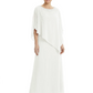 Elegant Mother of Bride Dresses Evening Gowns Trending 2026 Styles with Asymmetric Cape