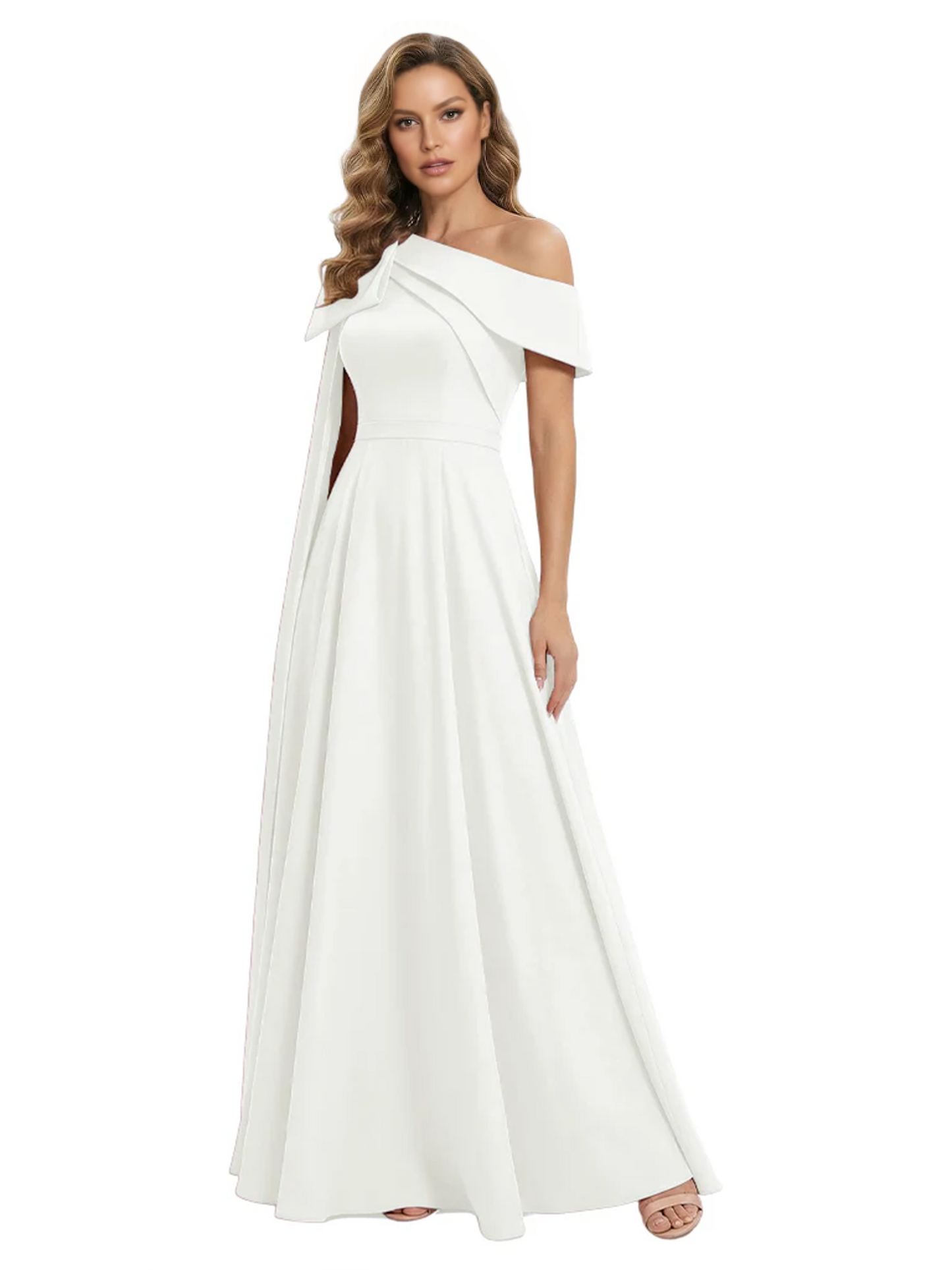 One Shoulder Elegant Mother of the Brides Dresses Mom Outfits Wedding Party