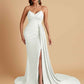 Sexy Soft Satin Mermaid V-neck Floor-Length Mermaid Bridesmaid Dresses