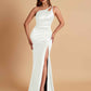Sexy Soft Satin Mermaid One Shoulder Floor-Length Mermaid Bridesmaid Dresses