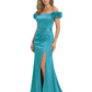 Elegant Mother of the Groom Dresses Mermaid Satin Formal Gown High Slit