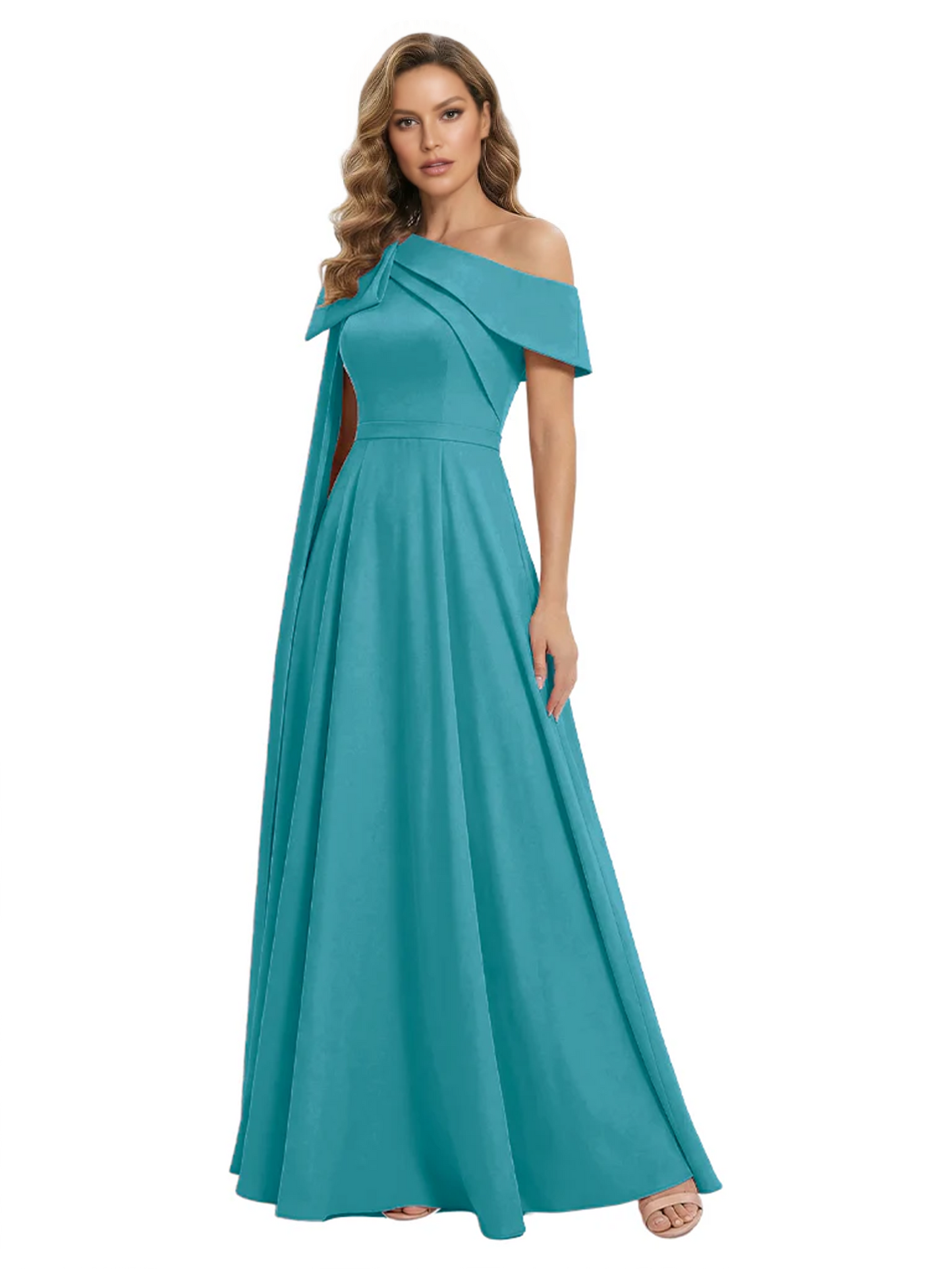 One Shoulder Elegant Mother of the Brides Dresses Mom Outfits Wedding Party