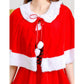 Christmas Velvet Shawl Cloak Cape Mrs Santa Claus Cape Robe Halloween Costume Red