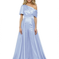 One Shoulder Mother of Bride jumpsuits Formal Gowns Floor Length Detachable Train