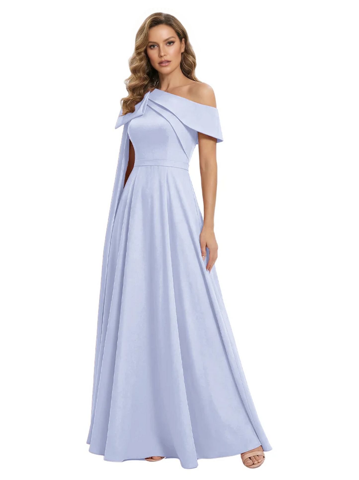 One Shoulder Elegant Mother of the Brides Dresses Mom Outfits Wedding Party