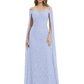 Elegant Mother of the Groom Gown Floral Lace Embroidered Formal Dress with Cape