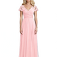 Mother of the Bride Dress Cap Sleeves and V-Neckline with Embroidered Lace Shoulders