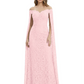 Elegant Mother of the Groom Gown Floral Lace Embroidered Formal Dress with Cape