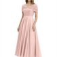 Luxury Formal Dress Sparkling Sequin Top Mother of Bride Dress Silk Satin A-Line Gowns