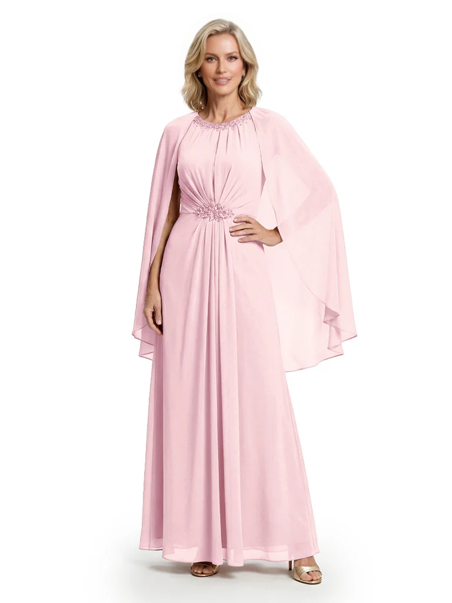 Floor Length Chiffon Mother of the Brides Dresses Wedding Party Gowns For Mom