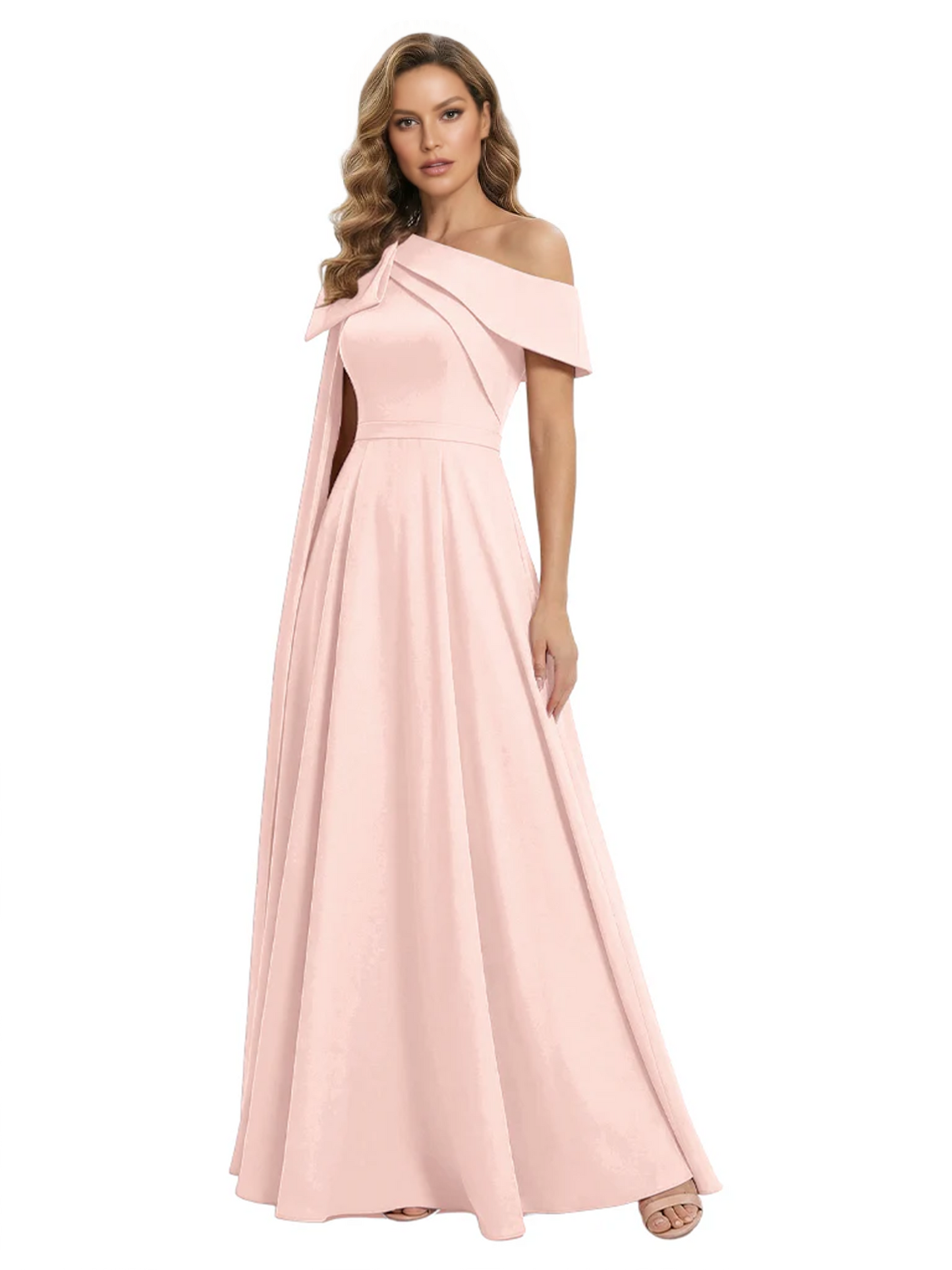 One Shoulder Elegant Mother of the Brides Dresses Mom Outfits Wedding Party