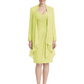 2PCS Knee Length Chiffon Mother of the Brides Dresses Short V-Neck