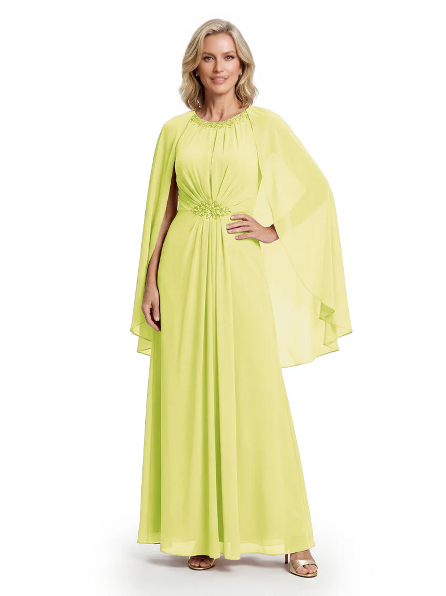 Floor Length Chiffon Mother of the Brides Dresses Wedding Party Gowns For Mom