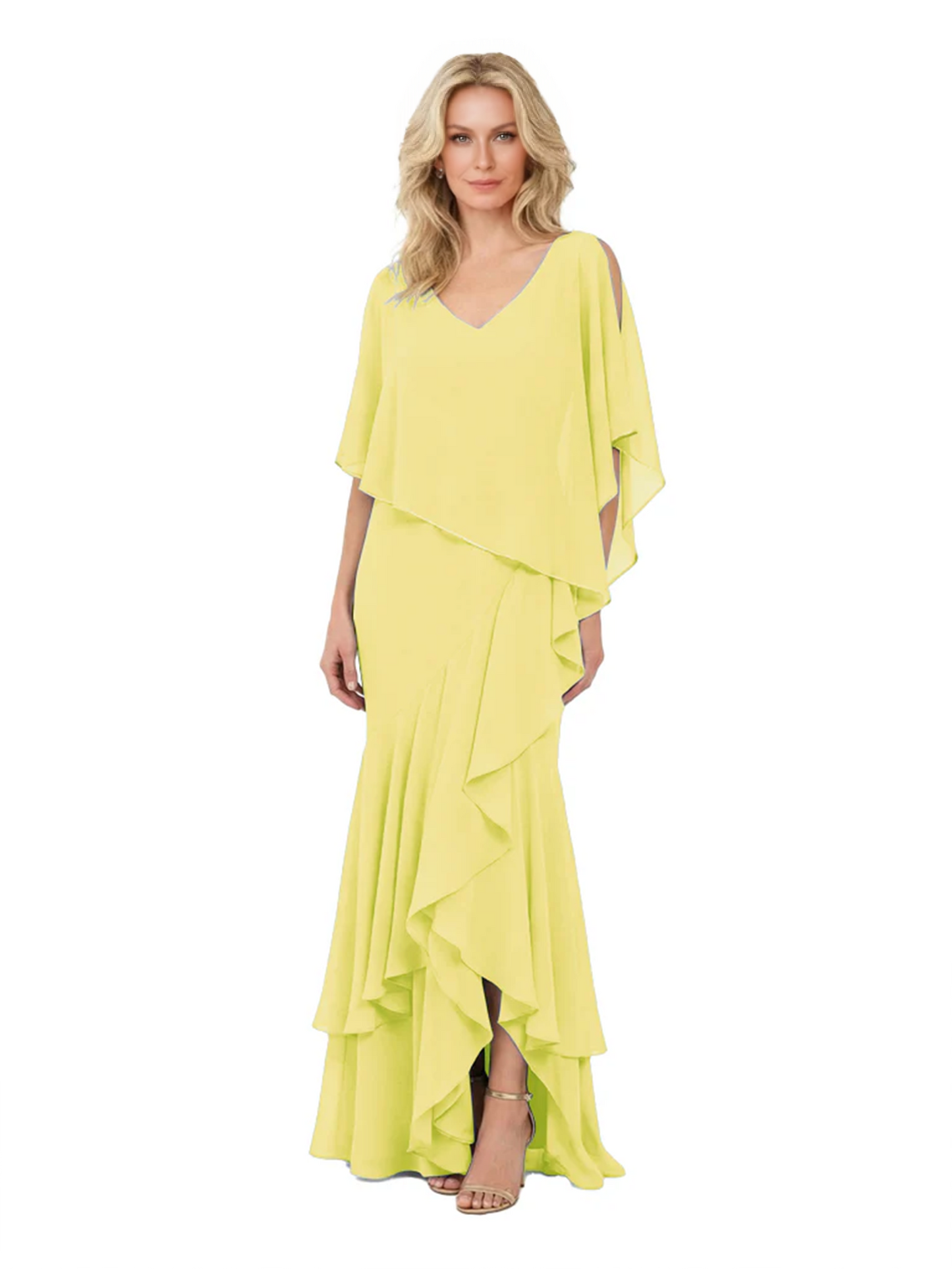 Chic Long A-Line Chiffon Mother of the Brides Dresses Sequin Mom Outfits