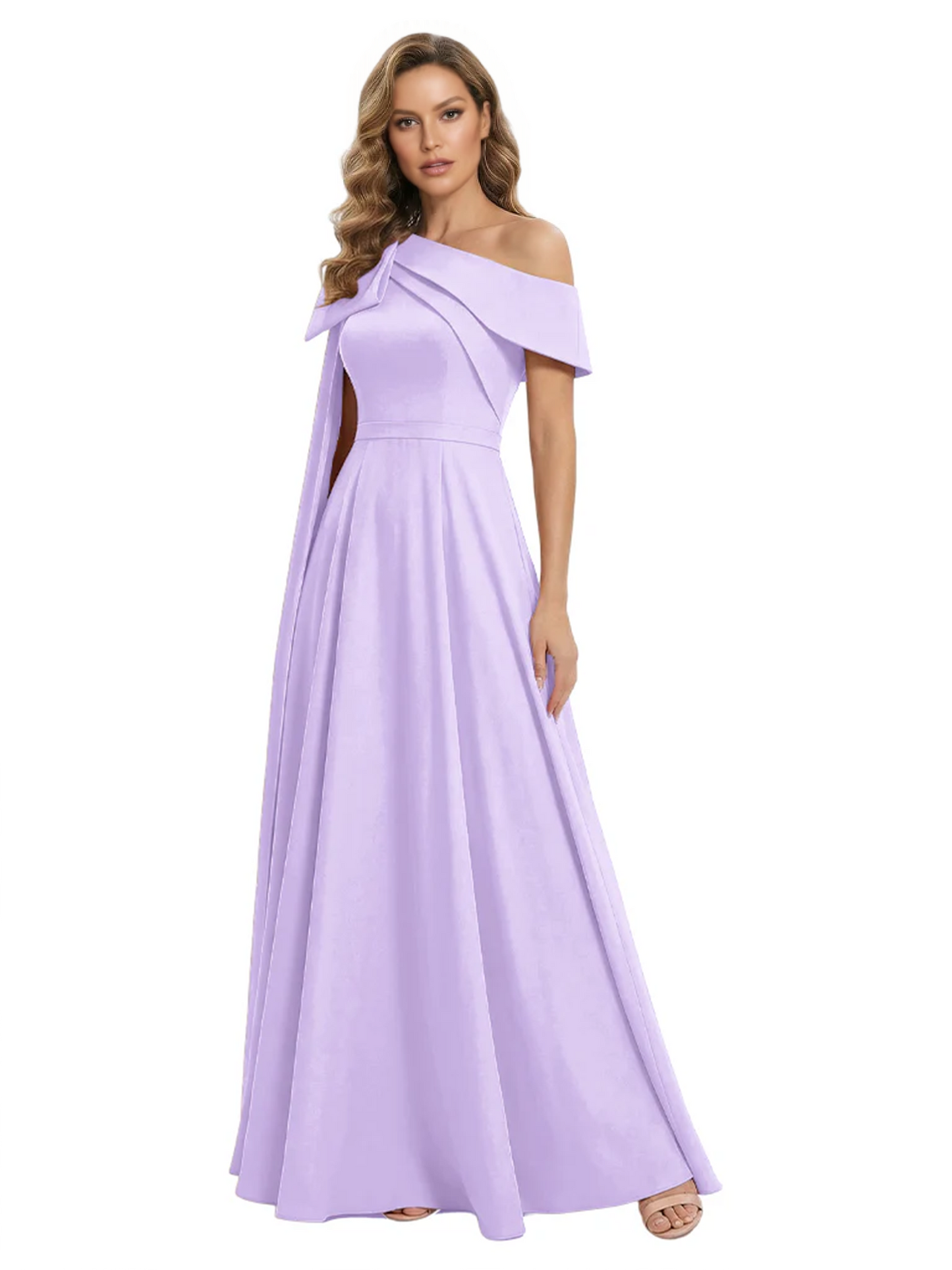 One Shoulder Elegant Mother of the Brides Dresses Mom Outfits Wedding Party