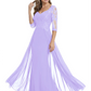 Luxury Burgundy Formal Dress Embroidered Lace Bodice Flowy Chiffon Gown 2026