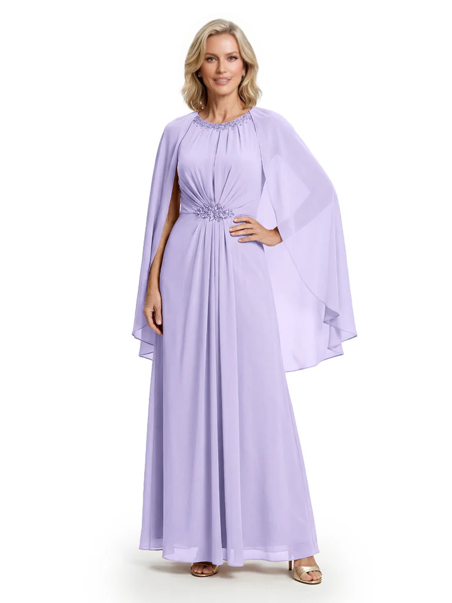Floor Length Chiffon Mother of the Brides Dresses Wedding Party Gowns For Mom