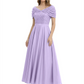 Luxury Formal Dress Sparkling Sequin Top Mother of Bride Dress Silk Satin A-Line Gowns
